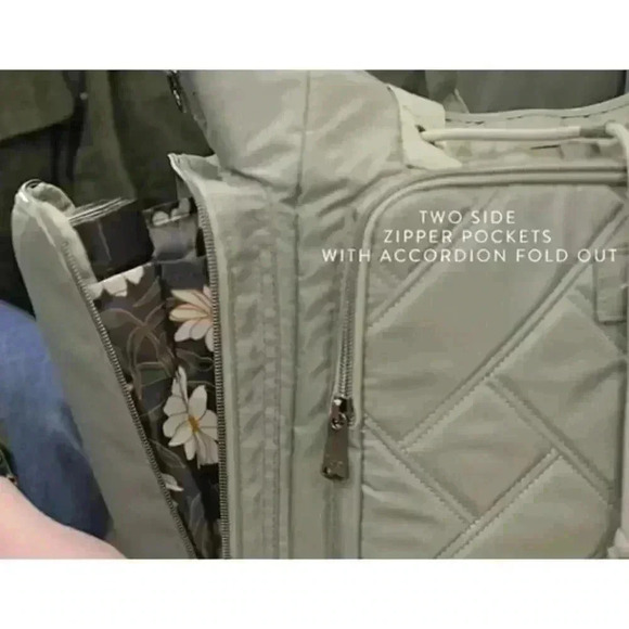 LUG Bustle Convertible Tote / Shoulder Bag / Top Handle Bag - Brushed Grey - Picture 11 of 16